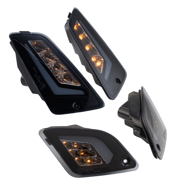 Kit de clignotants ZELIONI avant & arrière pour Vespa GTS/GTS Super/GTV 125-300ccm, teintés