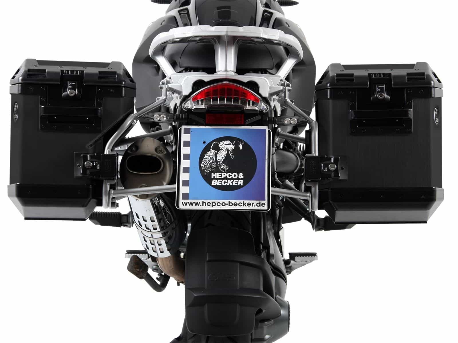 Kit de support de valises Cutout support incl. kit de valises Xplorer Cutout noir pour BMW R 1200 GS /Adventure (-13)