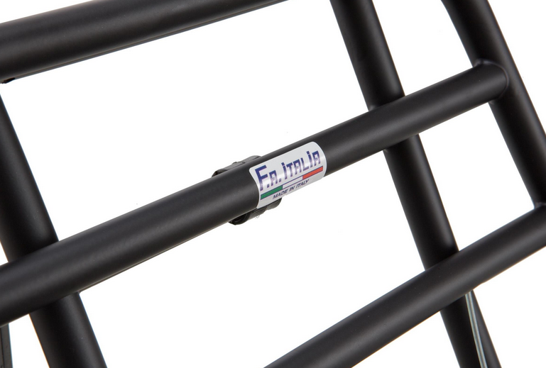 Porte-bagages avant pour Vespa Primavera /Sprint /Elettrica 50-150ccm, pliable, noir mat