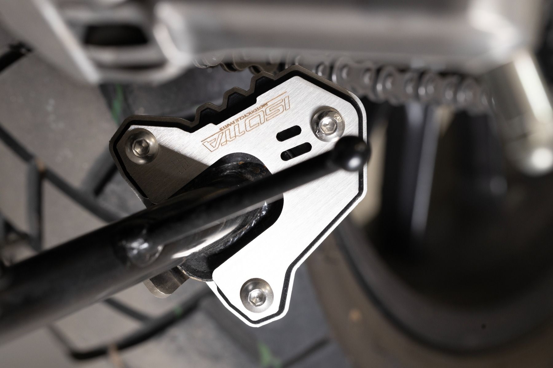 Élargissement du pied de béquille latérale pour Honda CB 500 X (19-23) / NX 500 (24-), bleu