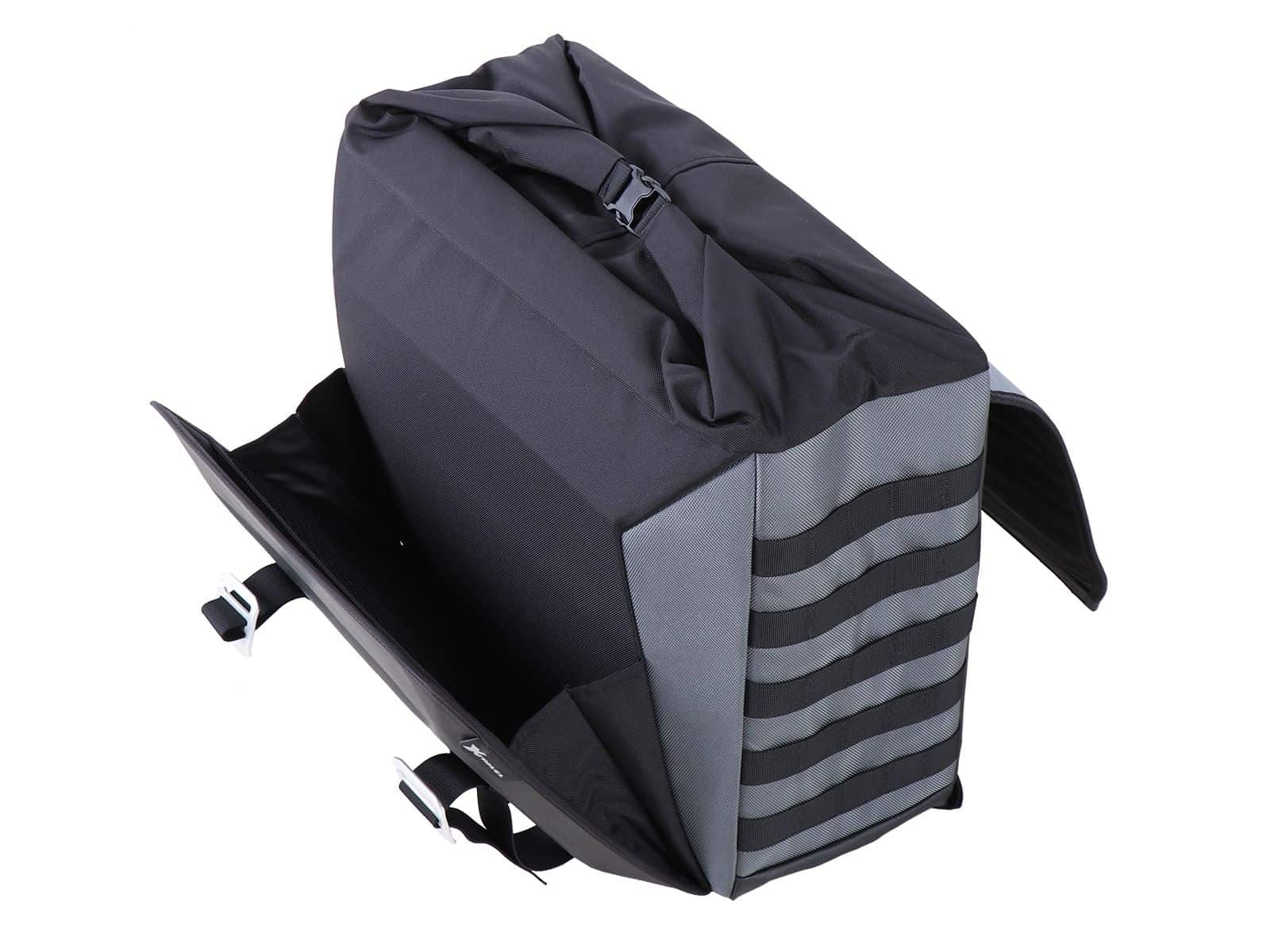 Kit de sacoches latérales Xtravel Basic y compris 2x plaque d'adaptation universelle pour les supports de sacoches latérales tubulaires