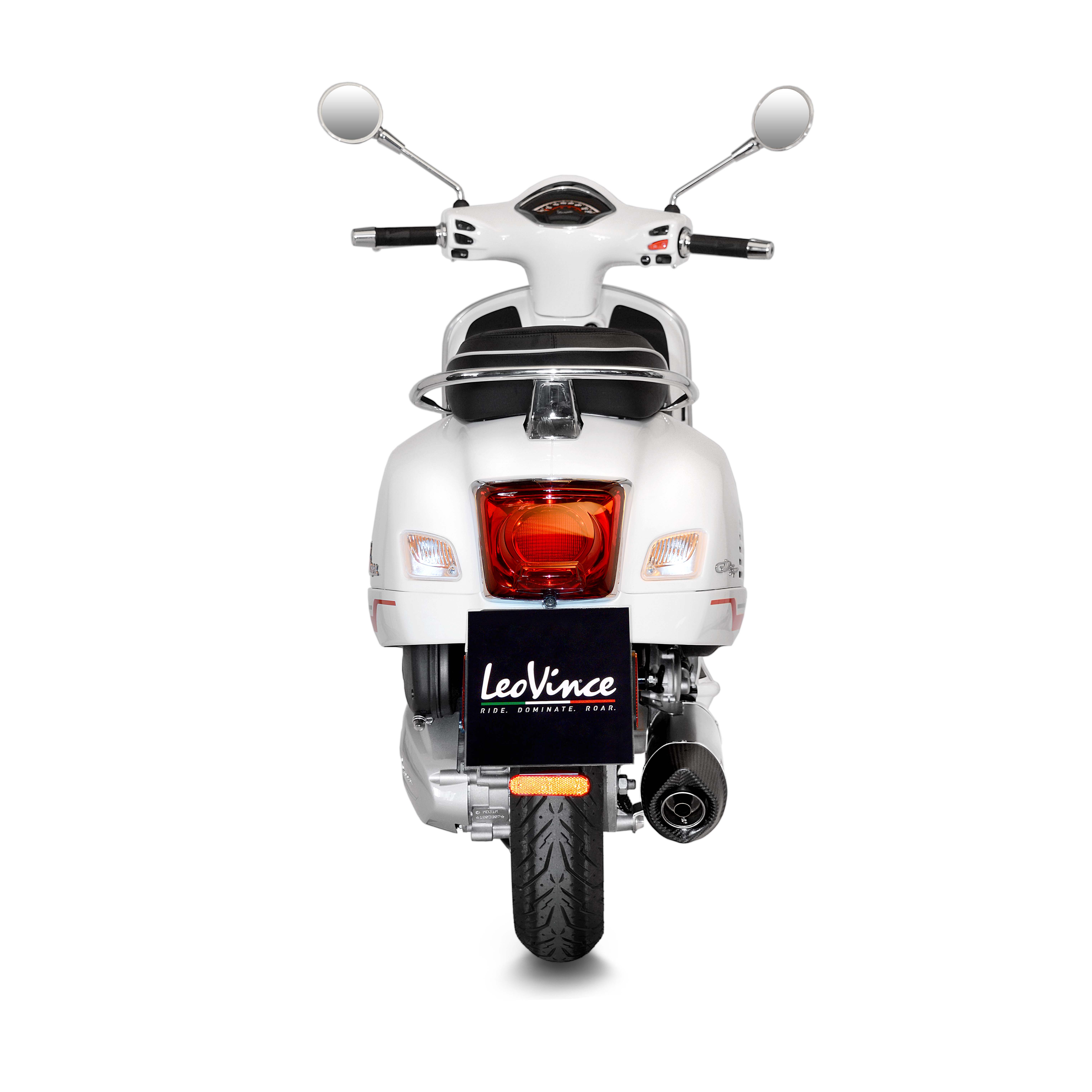 LeoVince système d?èchappement LV One Evo, acier inoxydable, argent, système complet, pour Vespa 300 GTS Euro 5