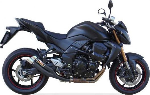 Embout IXIL HYPERLOW BLACK XL en acier inoxydable pour Kawasaki Z 750 S / R (Bj.07-12)