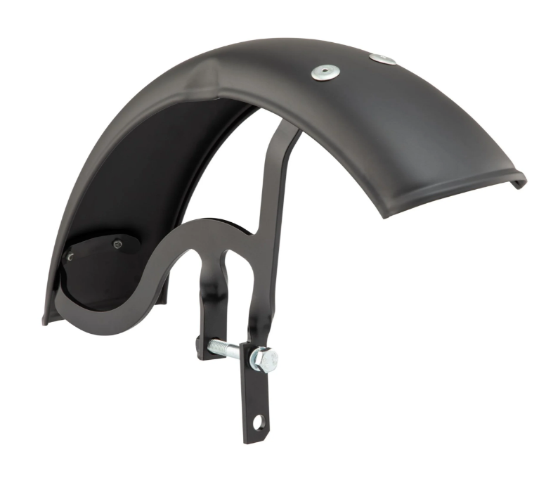 Aile Garelli pour Vespa PX 80-200ccm, métal, noir mat