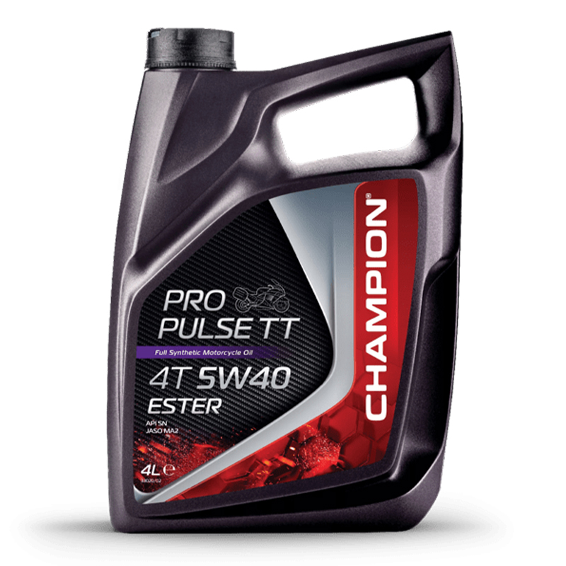 CHAMPION® Pro Pulse TT 4T 5W-40 Huile moteur à base d'ester - 4 litres