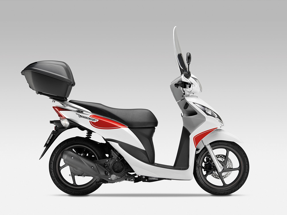 Jeu d'autocollants d'origine Honda Vision50/ Vision110 "Sport" rouge