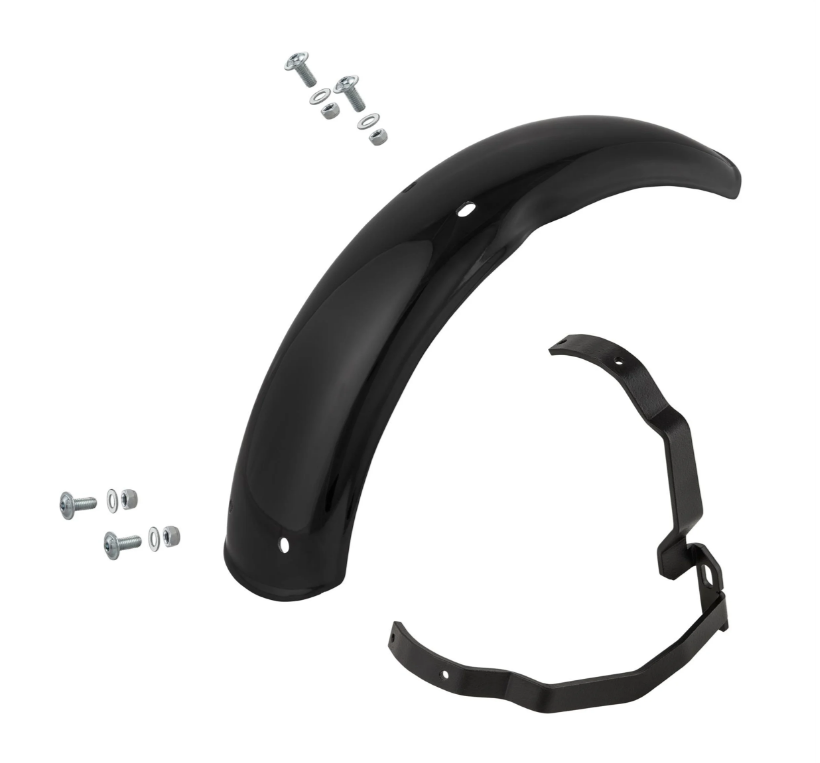 Aile 2.0 Garelli EVO II pour Vespa PX 80-200ccm, GFK noir, support noir