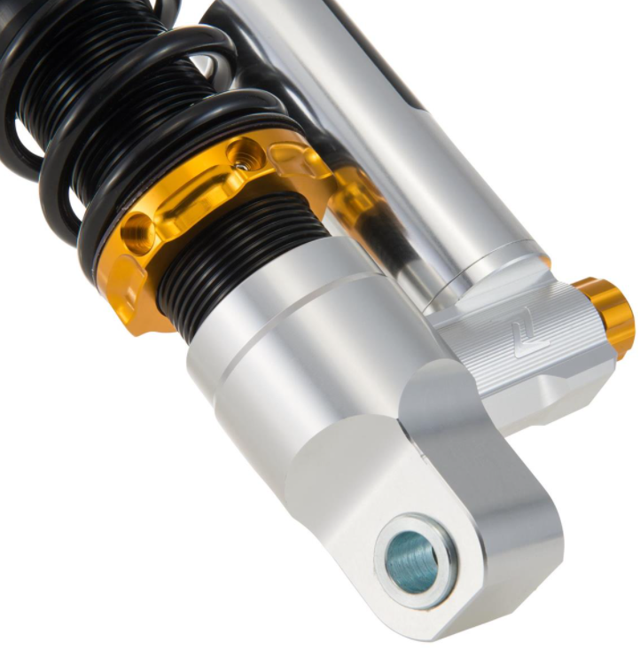 Amortisseur "Black Edition", avant pour Vespa Primavera/Sprint 50 -150ccm 2T/4T AC, argent/orange