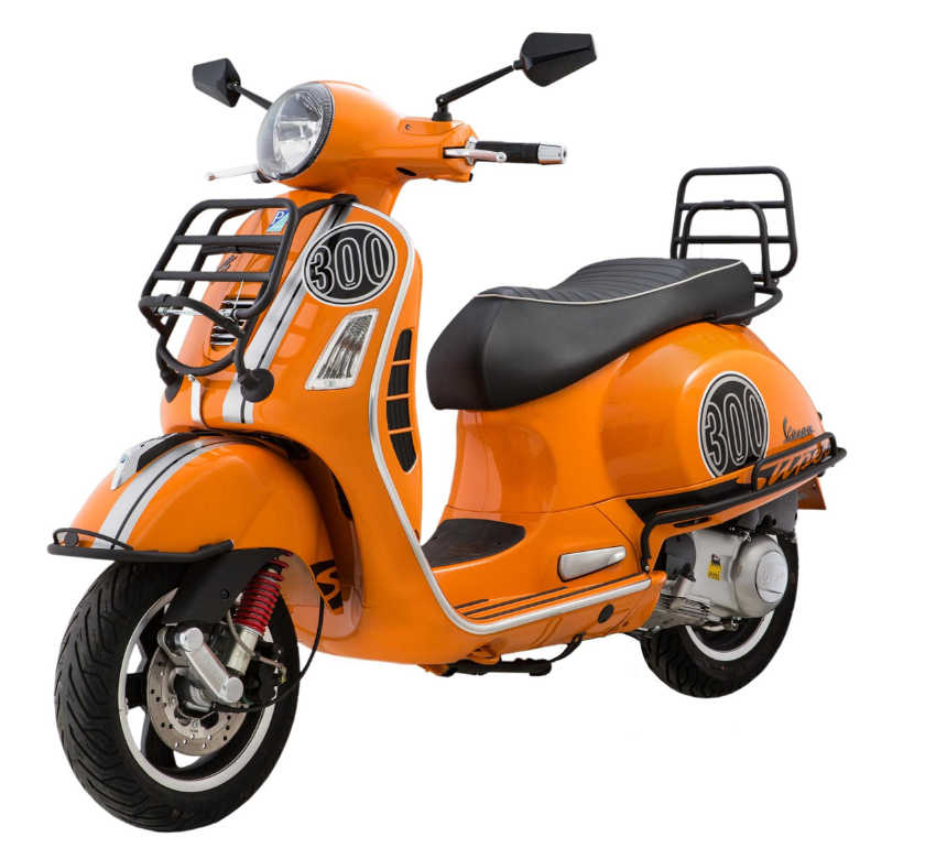 Porte-bagages avant pour Vespa GTS/GTS Super/GTV/GT 60/GT/GT L 125-300ccm, pliable, noir mat