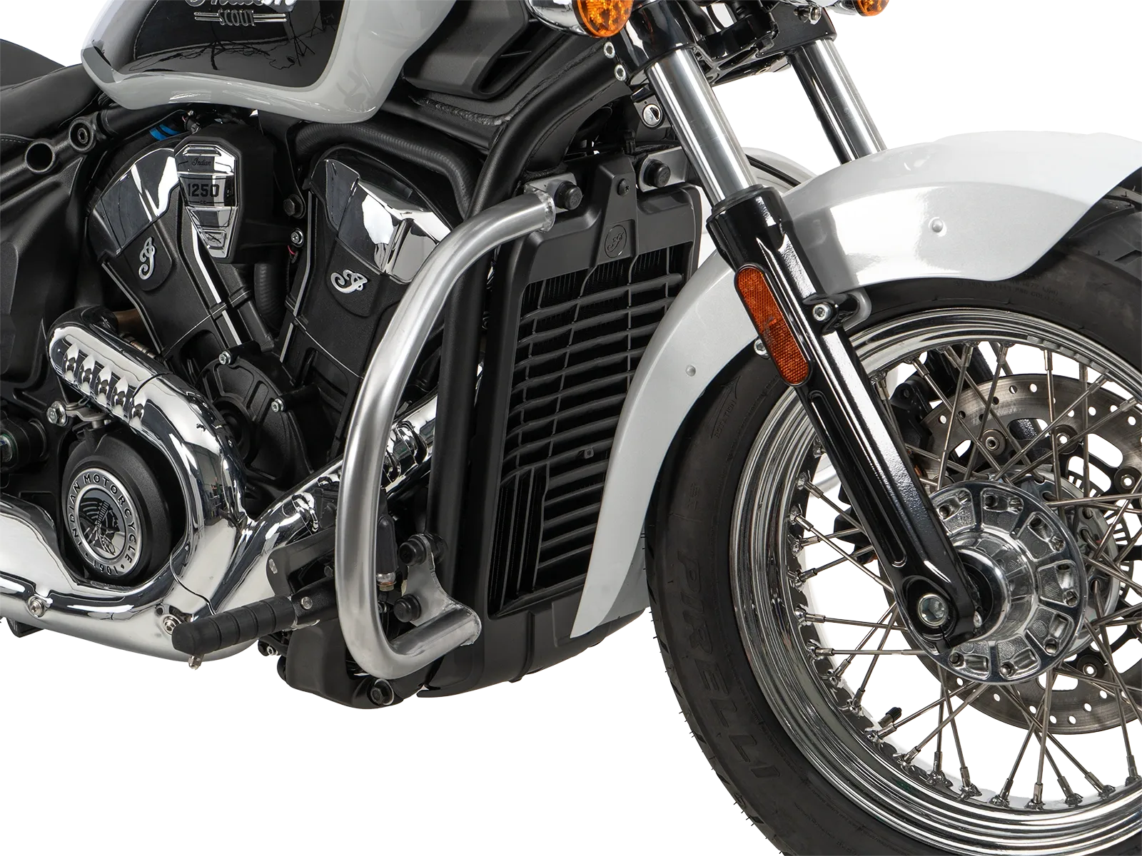 Arceau de protection moteur chromé pour Indian Scout Classic 1250 (25-) Hepco & Becker