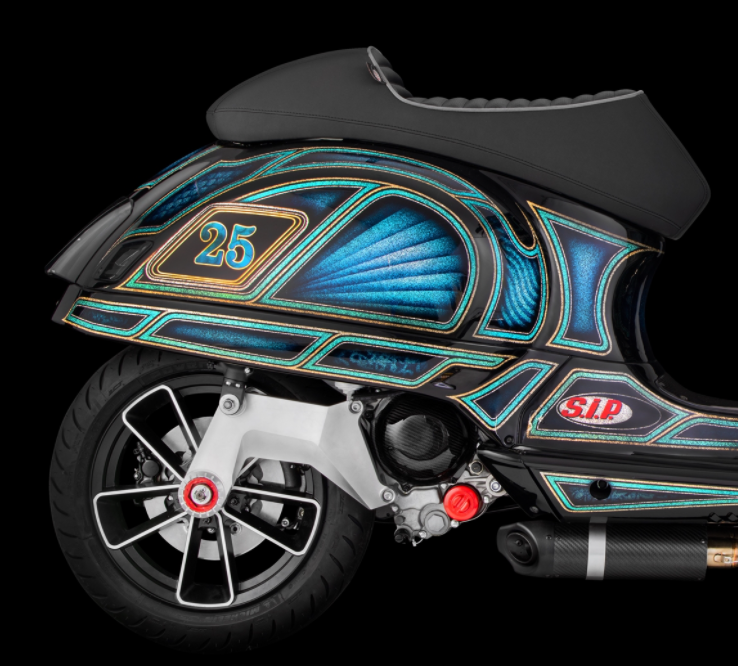 Bras oscillant, arrière pour Vespa GTS/GTS Super/GTV 125-300ccm avec ABS, argenté