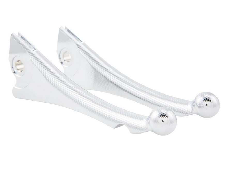 Kit levier de frein sport ZELIONI Shorty 3D pour Vespa, droite et gauche, chrome