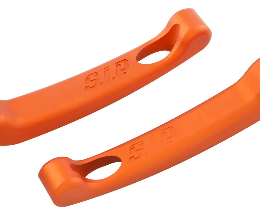 Set de levier de frein sport Shorty pour Vespa, droite et gauche, orange mat