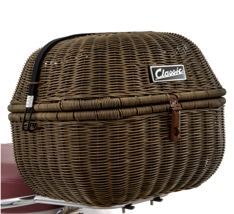 Panier à bagages Classic pour Vespa, marron foncé