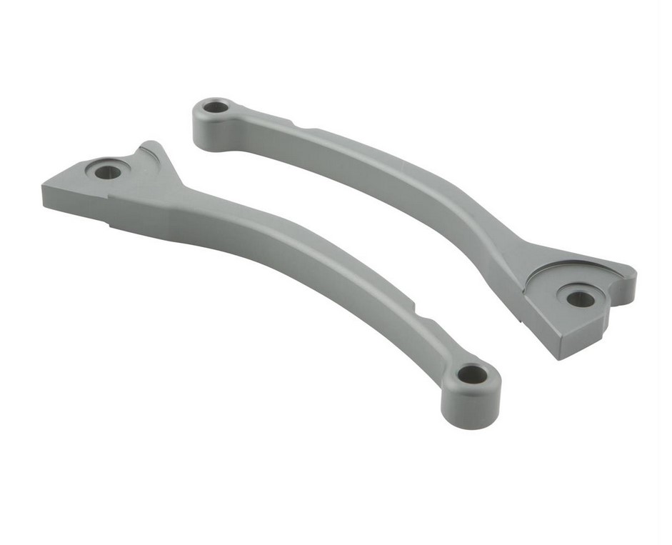 Kit levier de frein sport ZELIONI pour Vespa, droite et gauche, gris mat