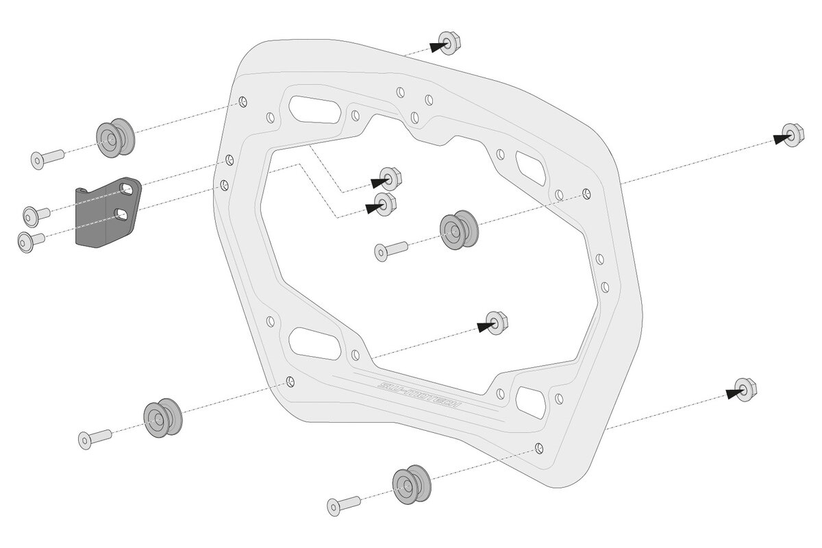 SW-Motech Système de valises en aluminium TRAX ADV 2x37L noir pour Honda XL 750 Transalp (23-) SW Motech