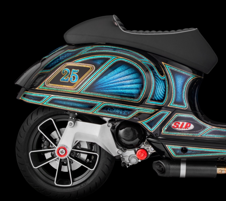 Bras oscillant pour pot d'échappement racing, arrière pour Vespa GTS/GTS Super/GTV/GT 60/GT/GT L sans ABS, argenté