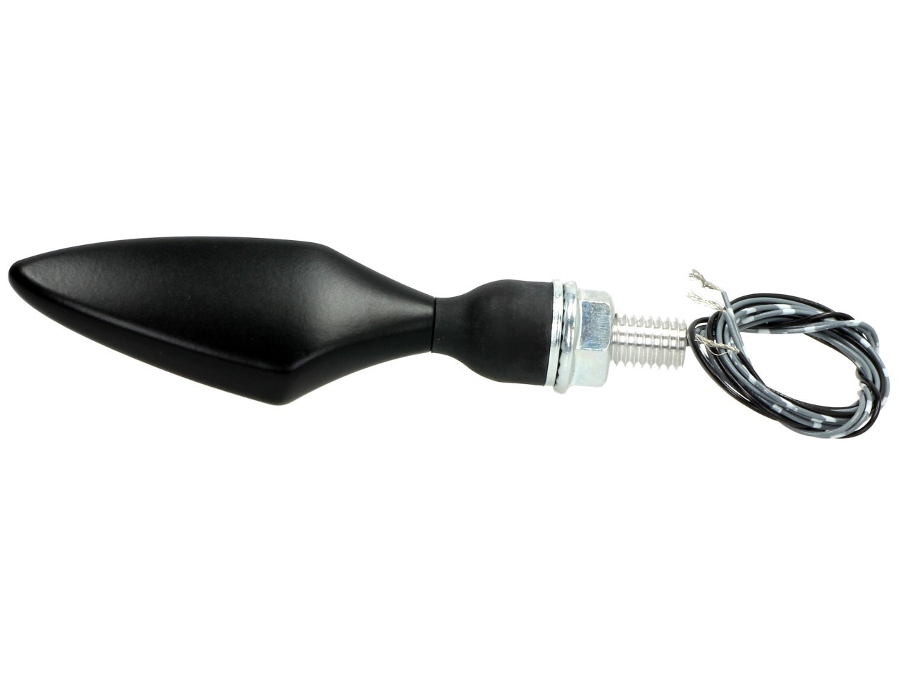 Clignotant Kellermann, Rhombus PL, acier, LED, avant gauche, 12 V, noir satiné, homologué E