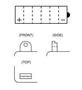 Batterie Yuasa YB9-B, 12 V, 9 A, standard, sans pack d'acide, 140x80x135