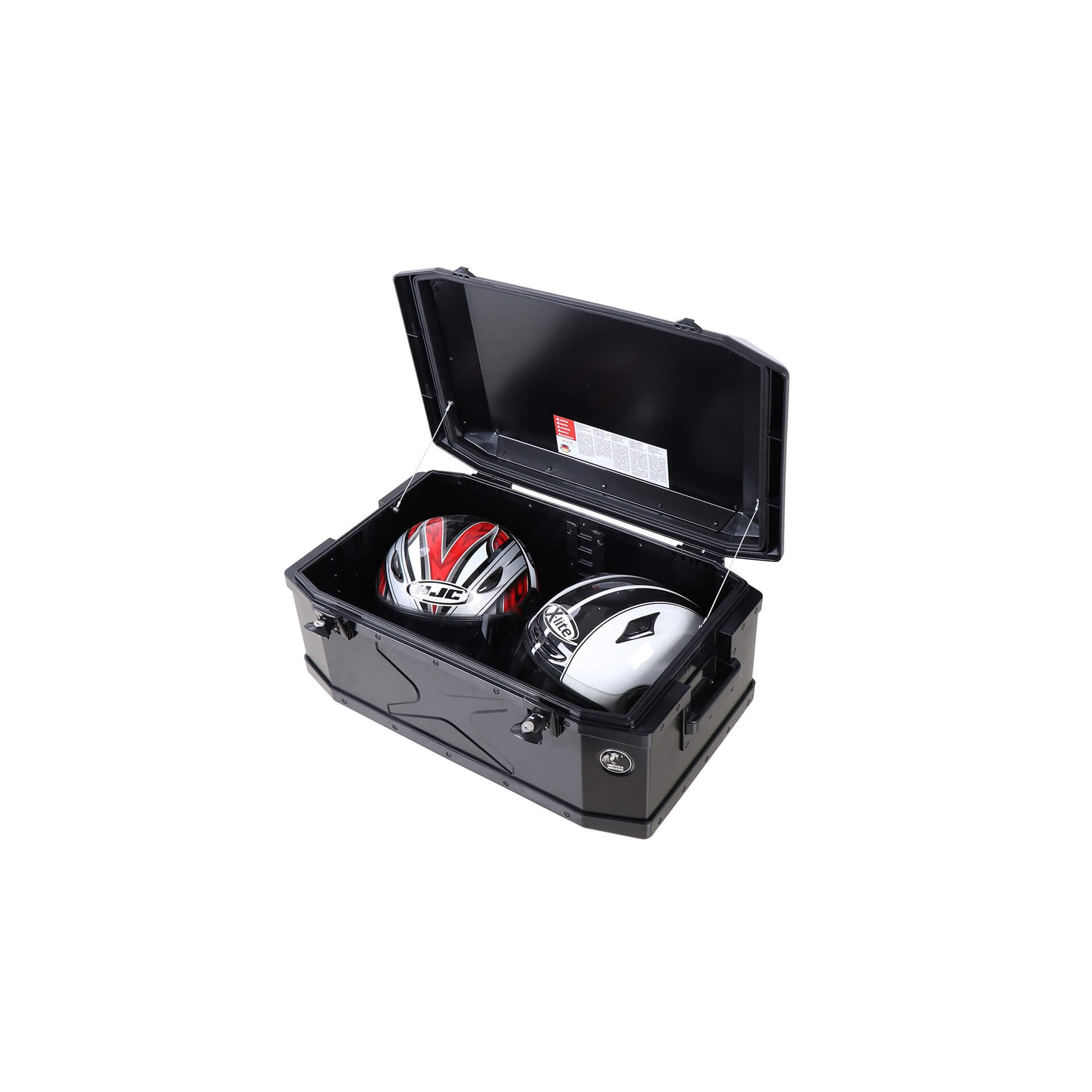 Topcase en aluminium Xplorer 60 litres aluminium noir Hepco & Becker