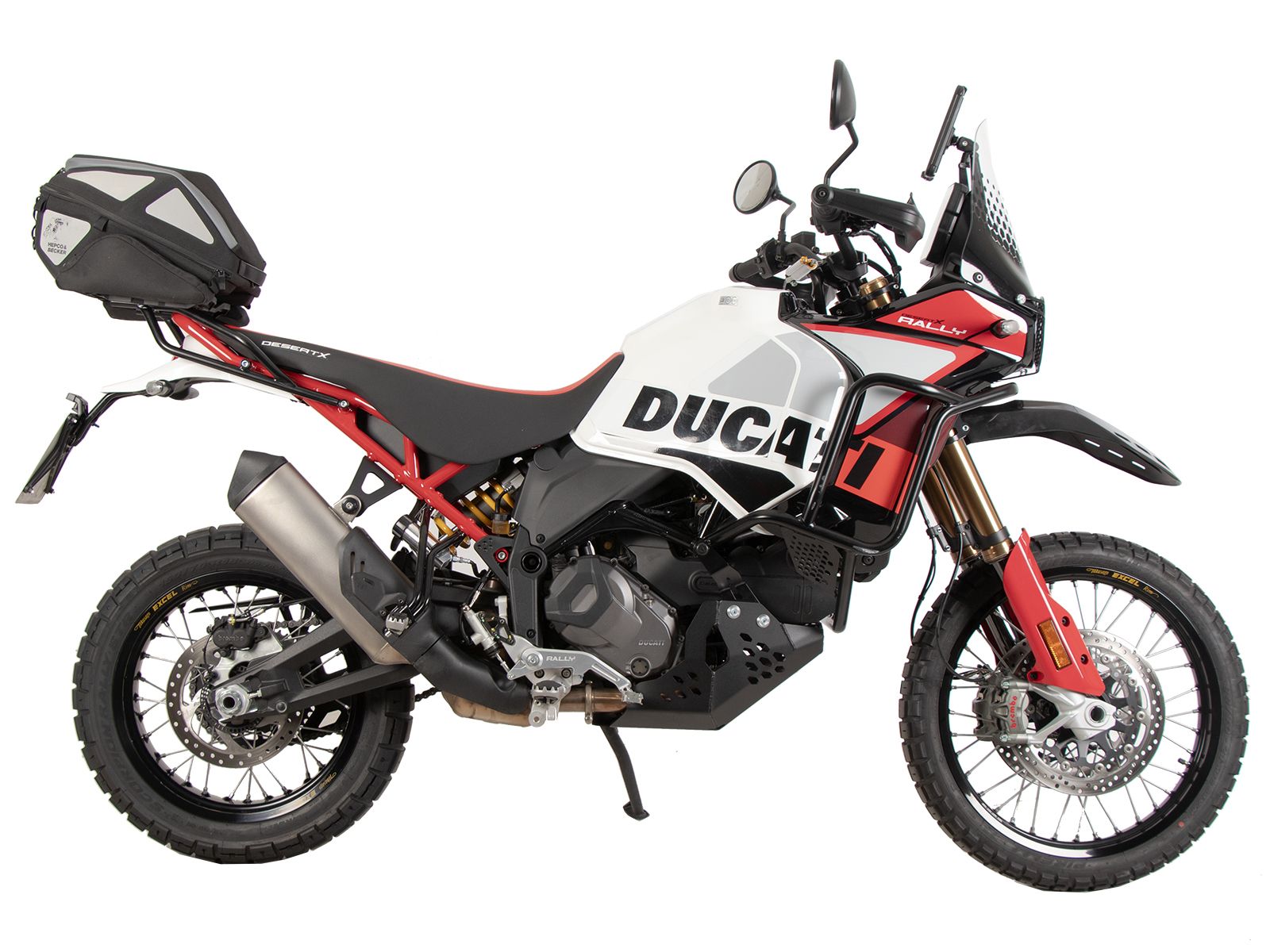 Porte-bagages arrière Smartrack noir pour Ducati DesertX Rally (24-) Hepco & Becker