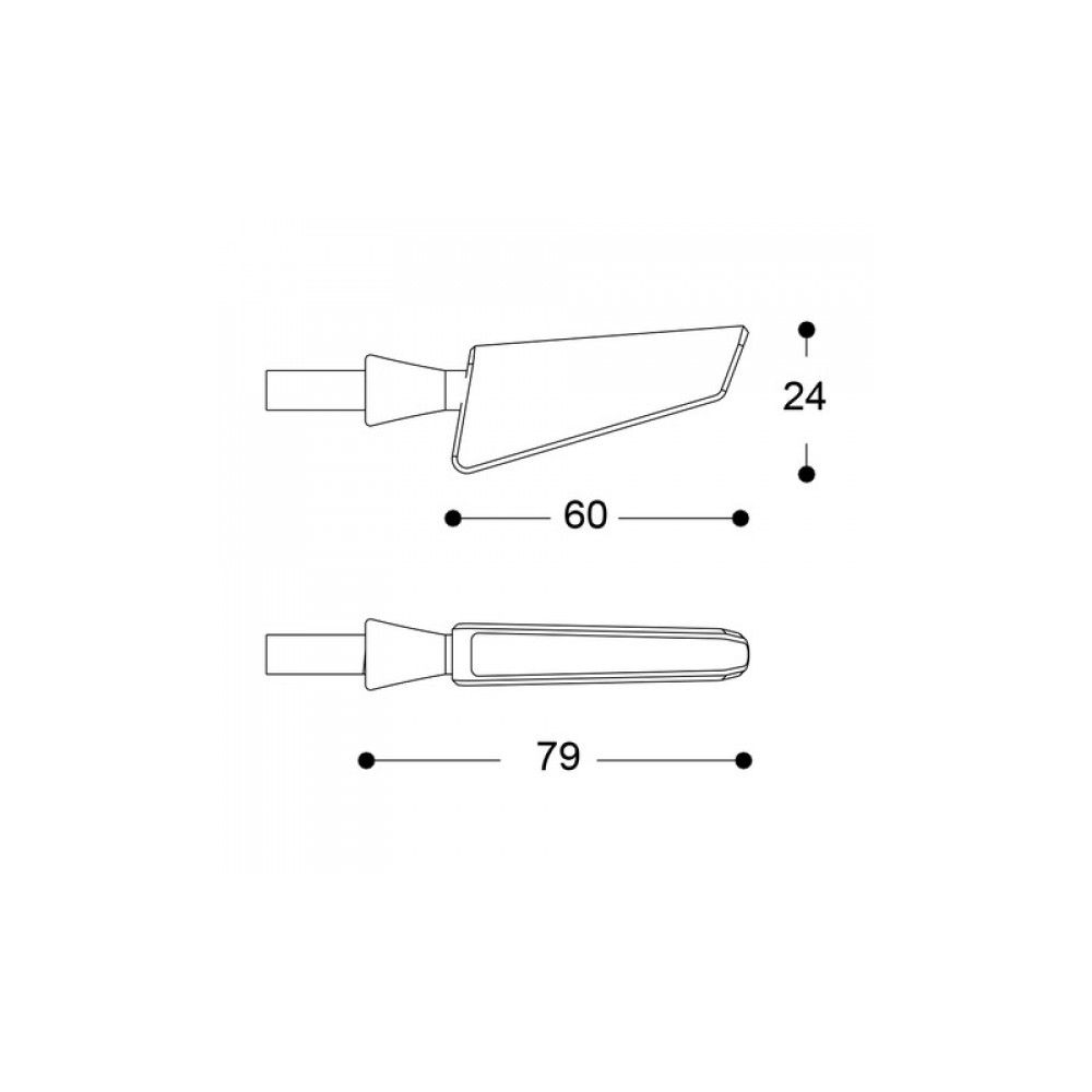 Barracuda clignotant séquentiel SQ-LED B-LUX rouge