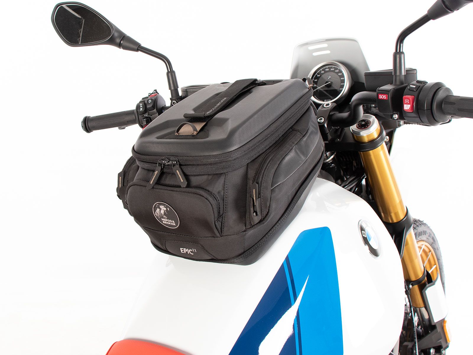 Anneau de réservoir Basic avec unité de fermeture de la sacoche de réservoir pour BMW R 12 G/S (25-) Hepco & Becker