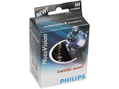 Philips Ampoule, H4, MV Moto +40% de lumière, 12 V, 60/55 W, P43t