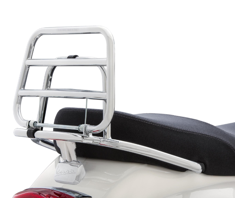 Porte-bagages arrière pour Vespa LX /LXV /S 50-150ccm, pliable, chrome