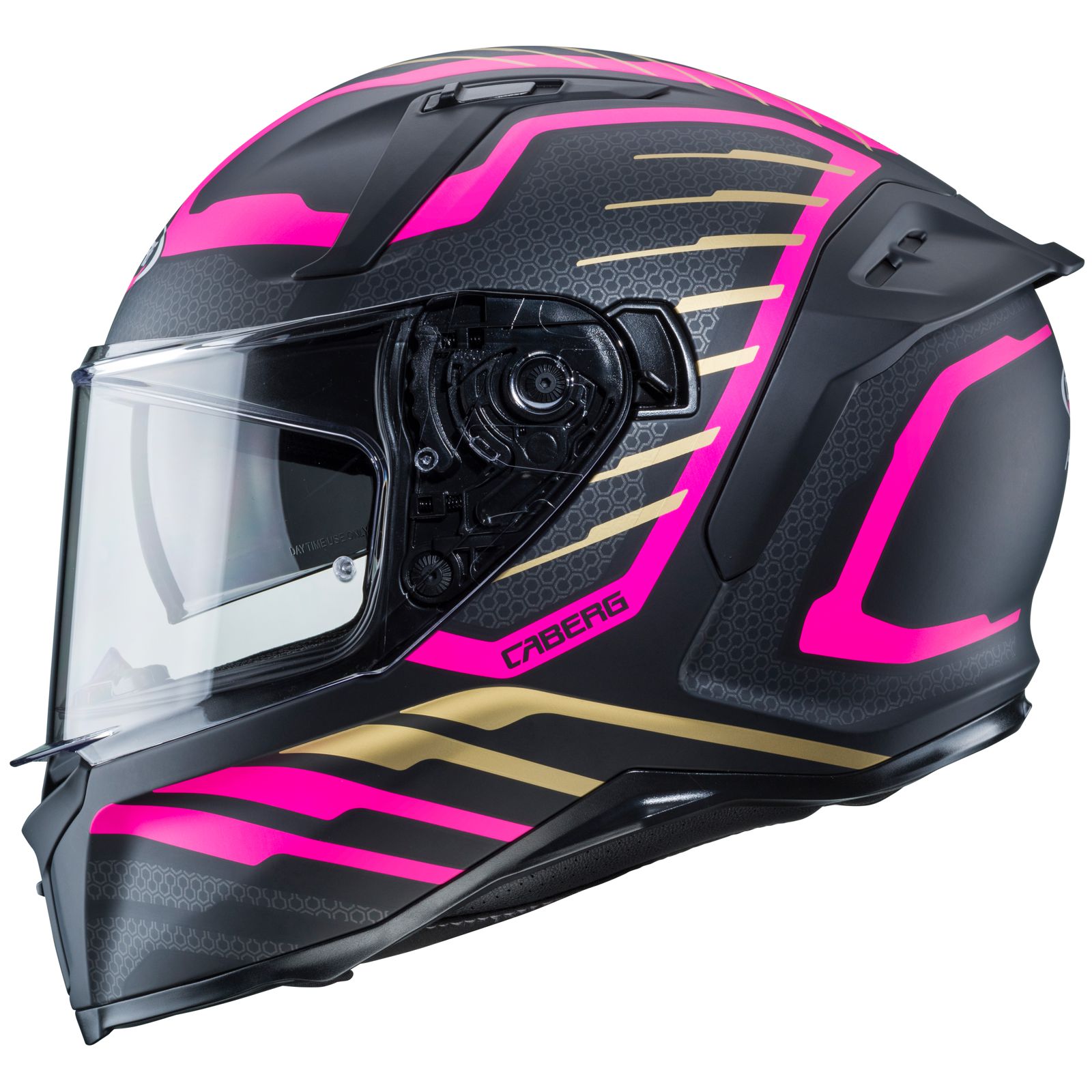 Caberg casque Avalon Forge, noir mat/or fuchsia