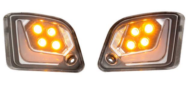 Kit clignotants avant & arrière pour Vespa GTS/GTS Super/GTV/GT 60/GT/GT L ('03-'13), clair