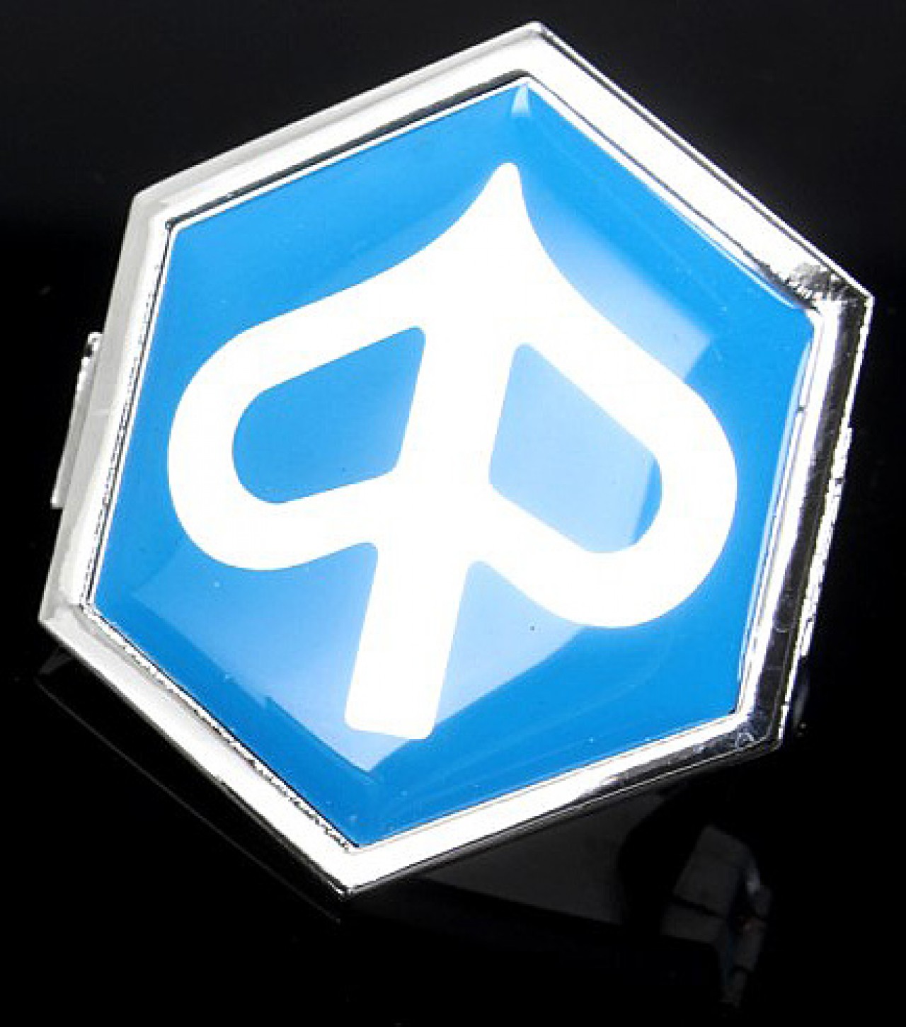 Emblème "PIAGGIO" cascade, bleu