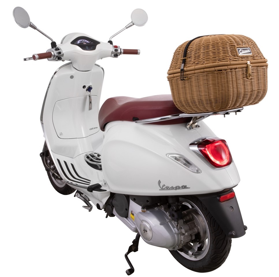 Panier à bagages Kit Classic pour Vespa GTS/GTV/GT60 125-300ccm, marron