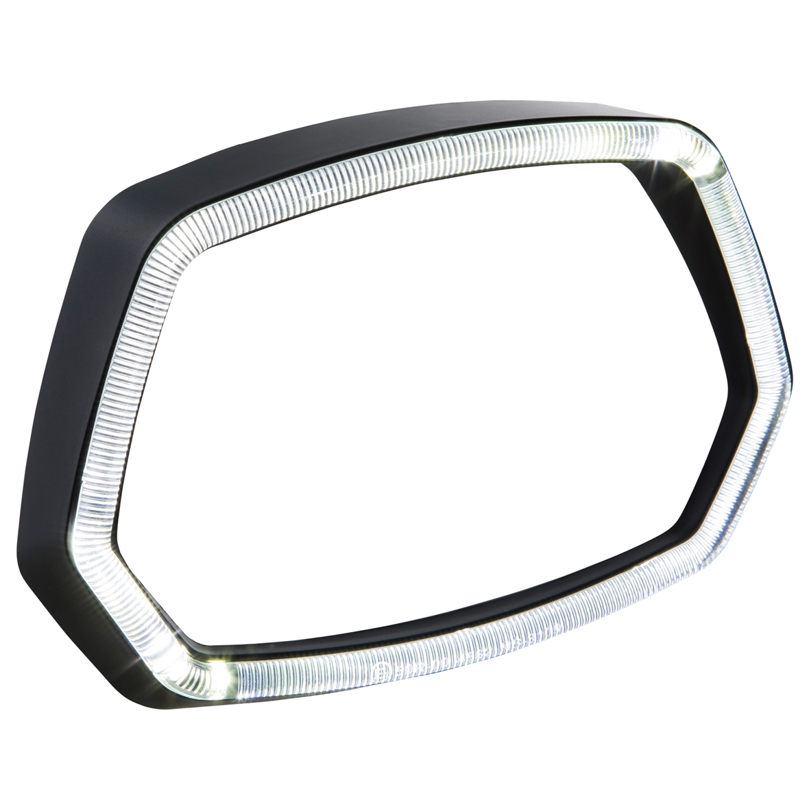 Anneau de lampe noir mat LED anneau lumineux pour Vespa Sprint 125/150ccm 4T ('13-'18)