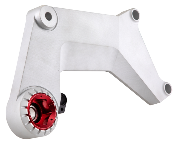 Bras oscillant pour pot d'échappement racing, arrière pour Vespa GTS/GTS Super/GTV 125-300ccm avec ABS, argenté