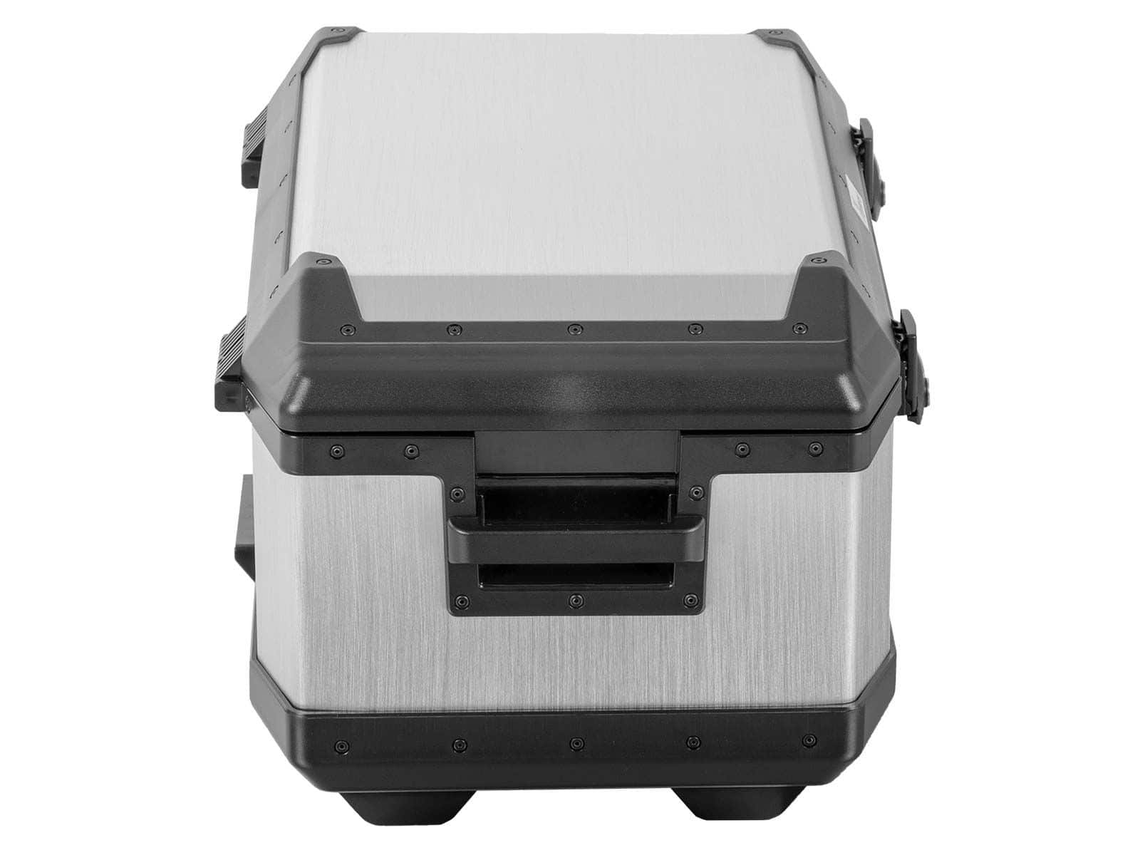Topcase en aluminium Xplorer 60 litres aluminium argenté Hepco & Becker