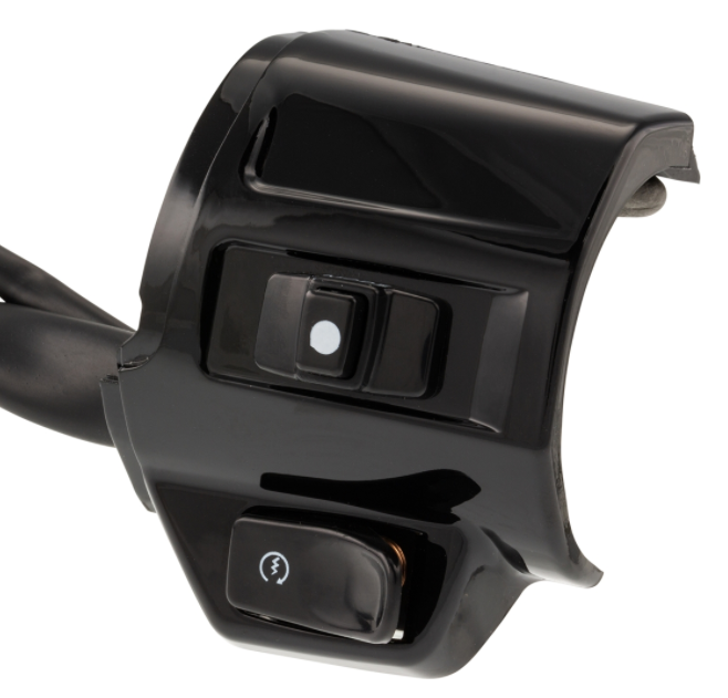 Interrupteur DMP droit pour Vespa Primavera/Sprint, noir brillant