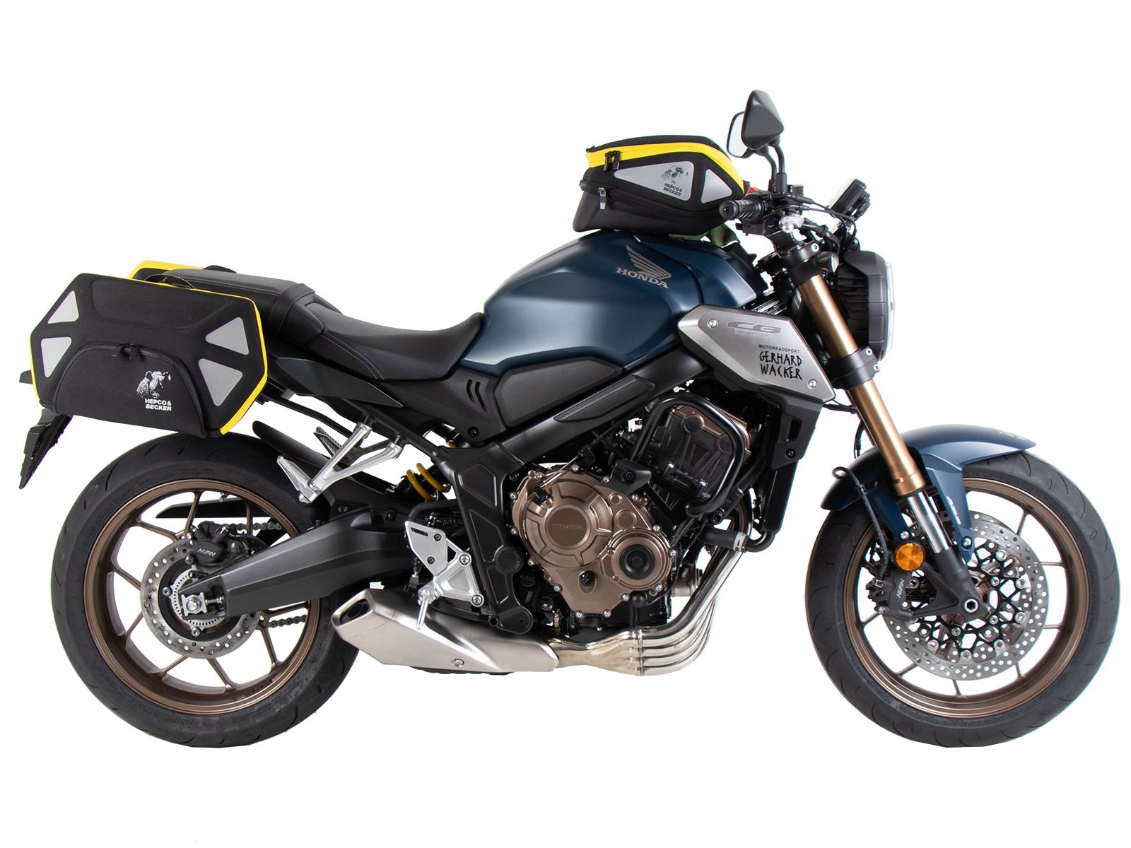 Anneau de réservoir Basic avec unité de fermeture de la sacoche de réservoir pour Honda CB 650 R (21-23) Hepco & Becker