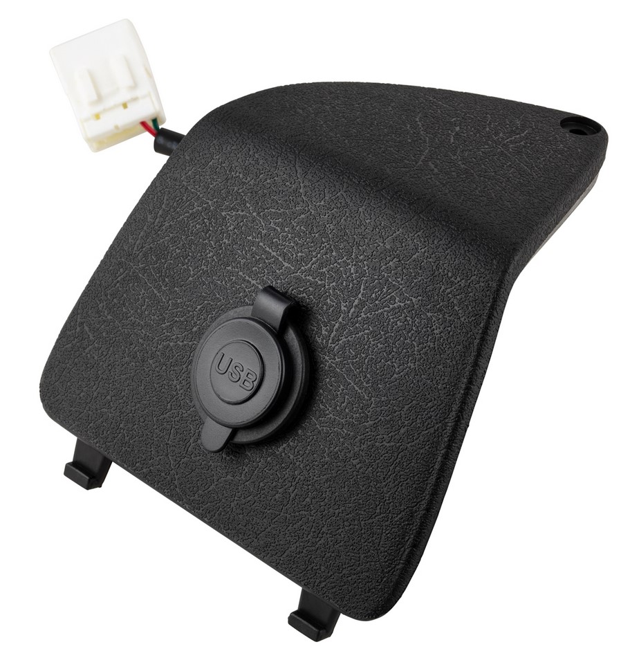 Cache-bagages gauche avec prise USB pour Vespa GTS/GTS Super/GTV/GT, noir