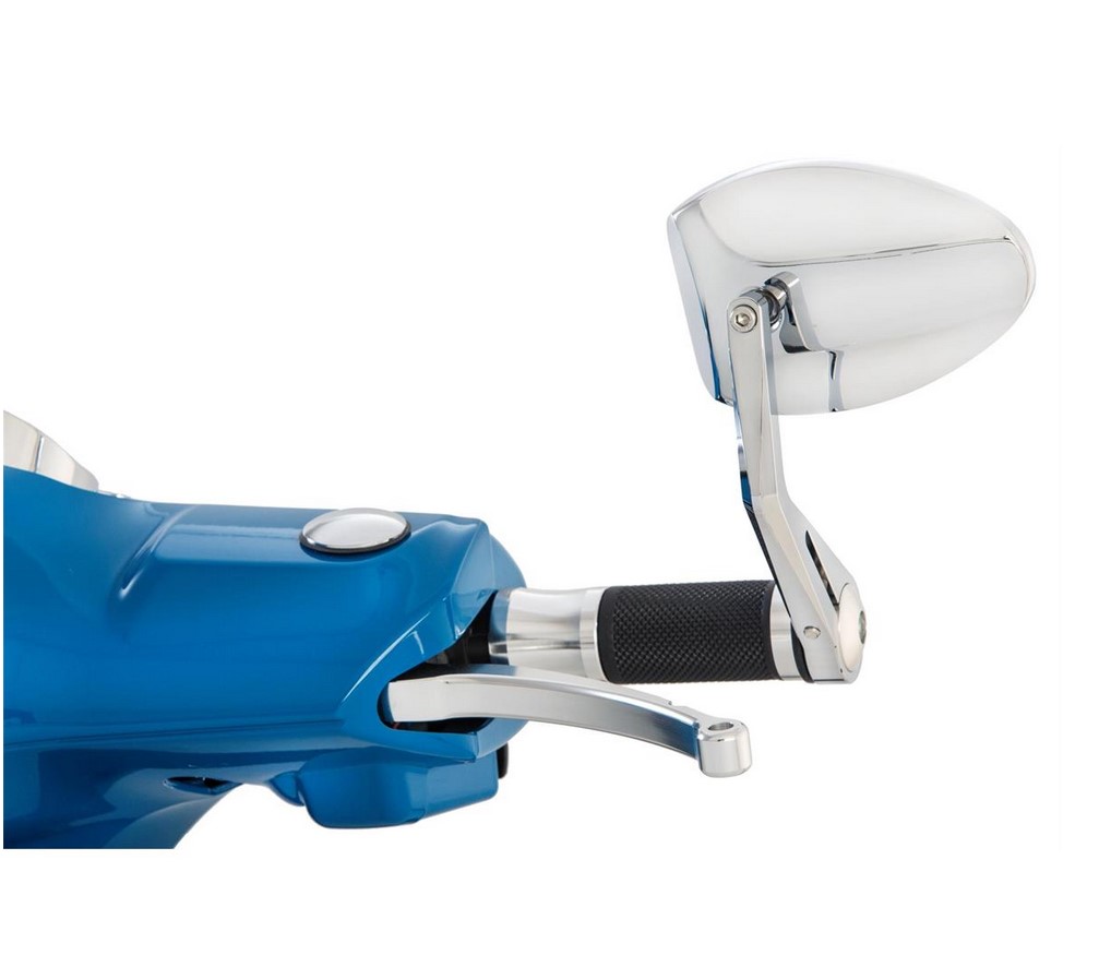 Rétroviseur final de guidon FERRARA 2 pour Vespa, gauche ou droite, chromé