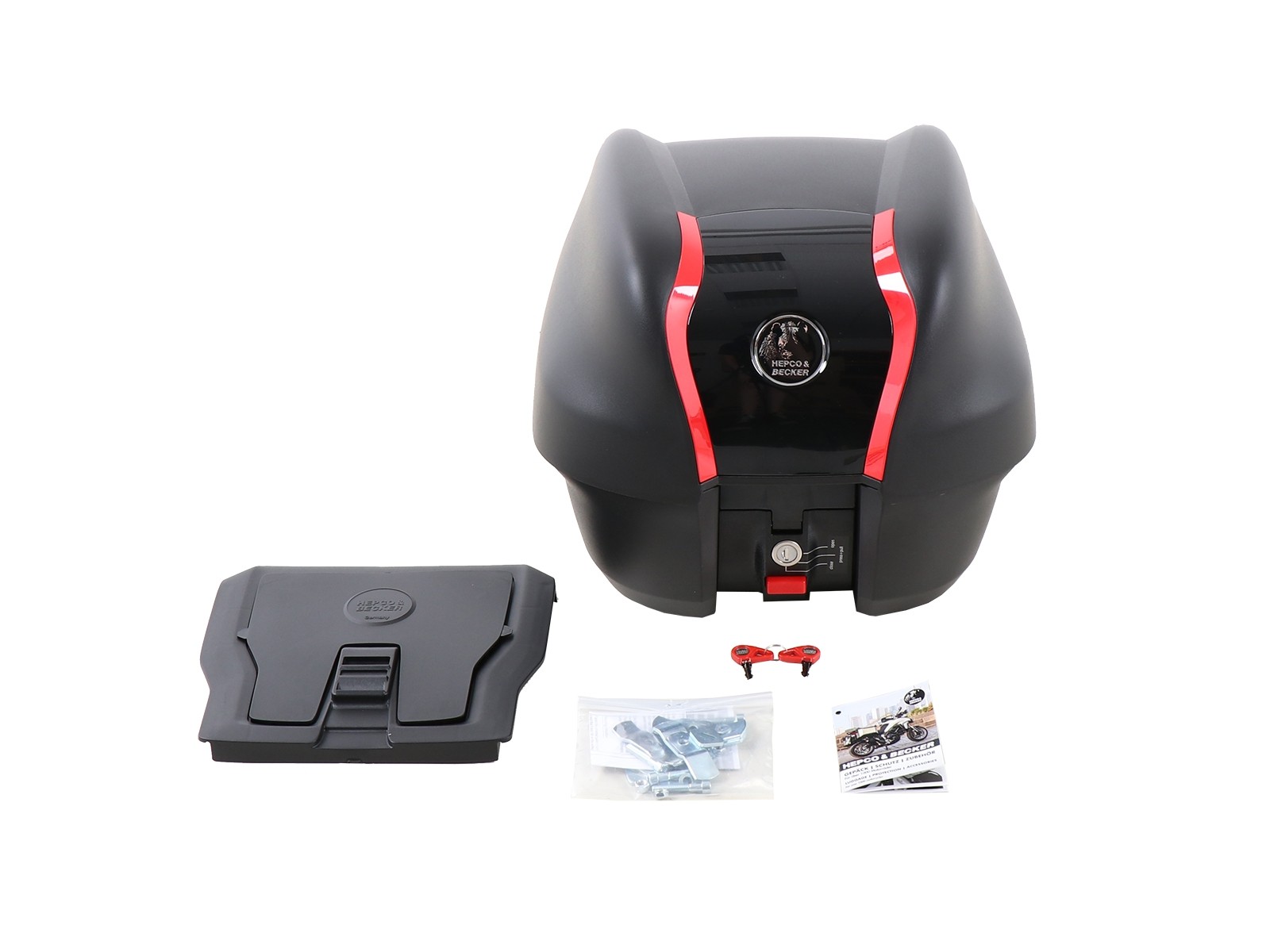 Journey Topcase 30 incl. palette universelle pour supports étrangers Hepco & Becker