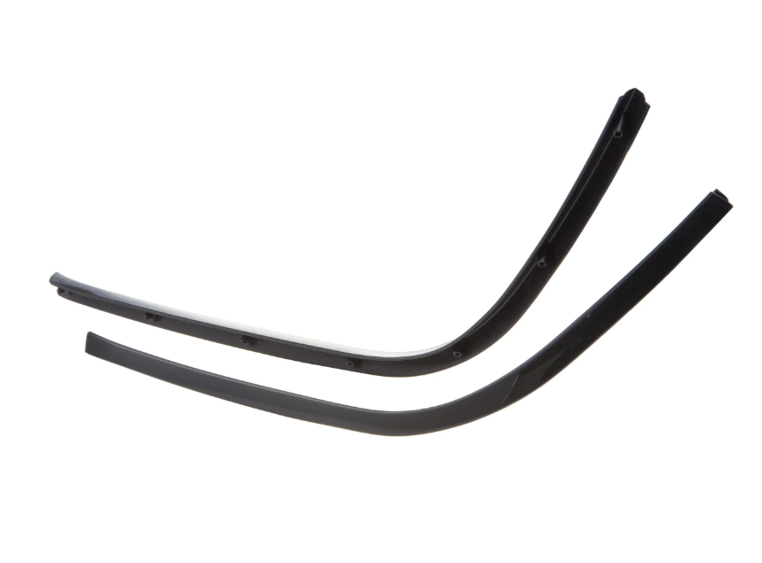 Tube mono fente tablier de jambe & marchepied pour Elettrica/Primavera/Sprint 50-150cc, noir brillant