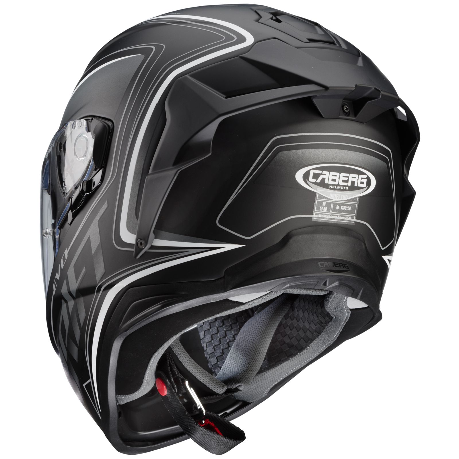 Caberg casque Drift Evo Integra, noir mat/gris blanc
