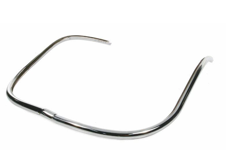 Tube mono fente bouclier de jambe CUPPINI pour Vespa PX 80-200ccm, chrome