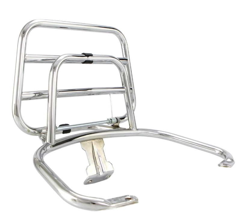 Porte-bagages arrière pour Vespa LX /LXV /S 50-150ccm, pliable, chrome