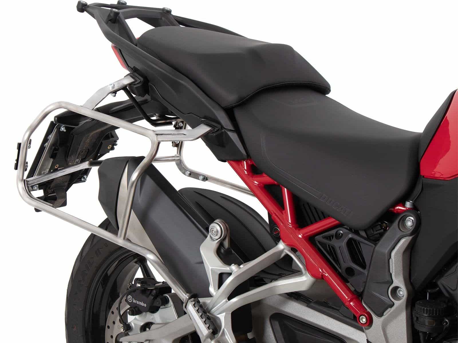 Porte-bagages latéraux Cutout en acier inoxydable pour Ducati Multistrada V4 /S /Pikes Peak /Rally /RS (25-)