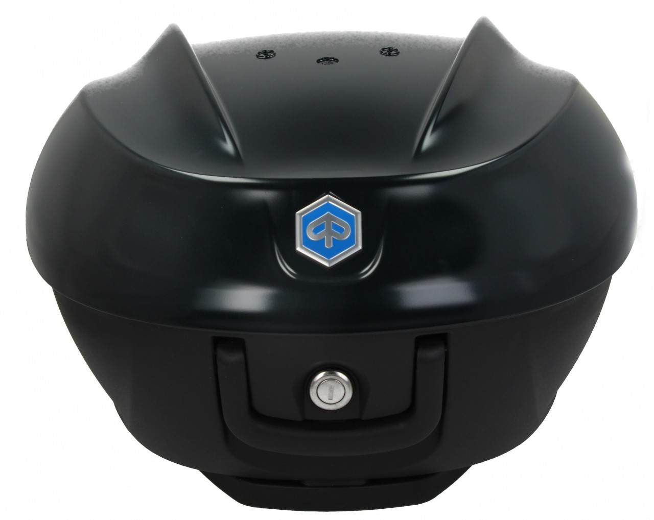 Kit Top Case 36 l. noir mat métallisé N12 original Piaggio pour Beverly HPE (plaque de maintien incluse)