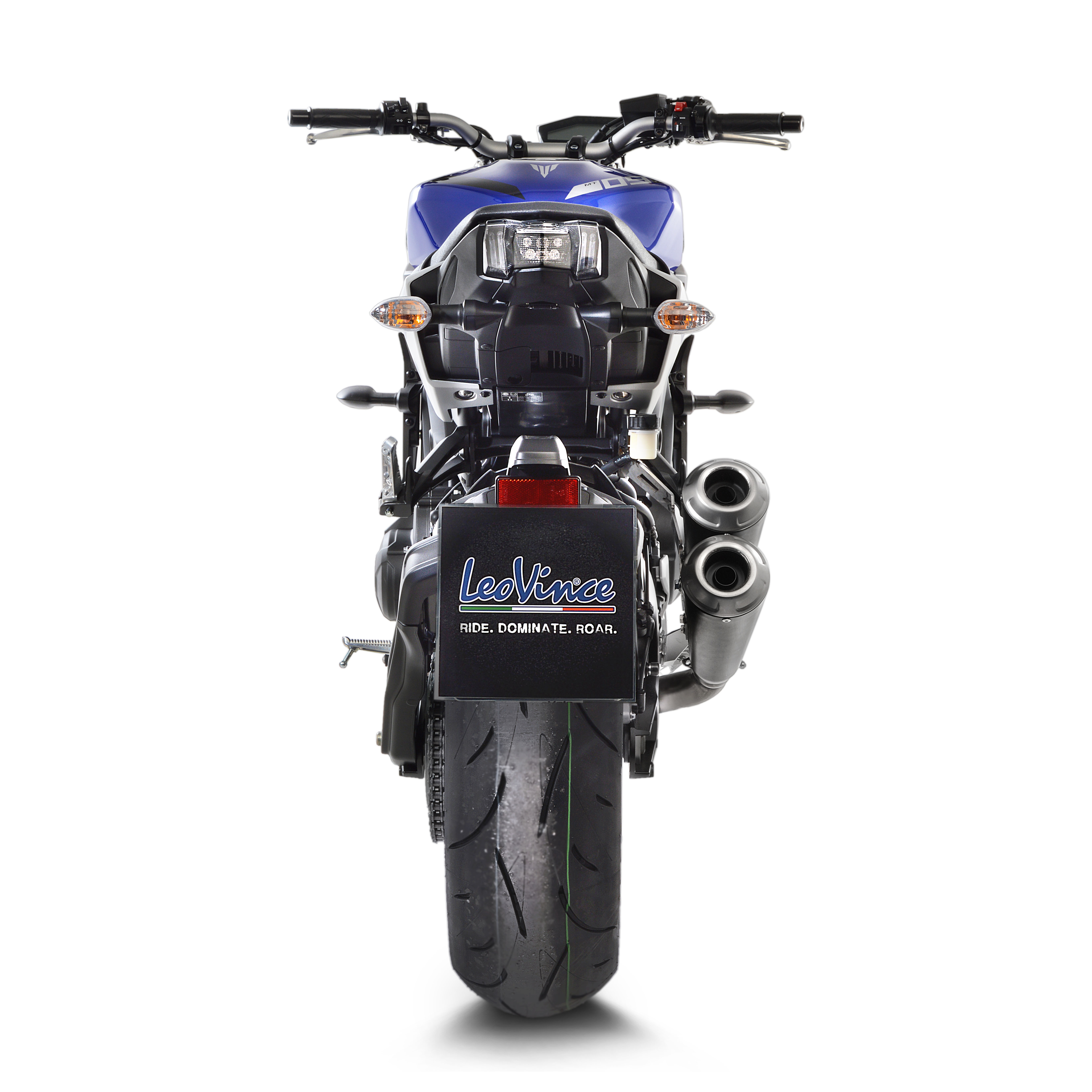 LeoVince système d?èchappement GP Duals, acier inoxydable, système complet pour Yamaha