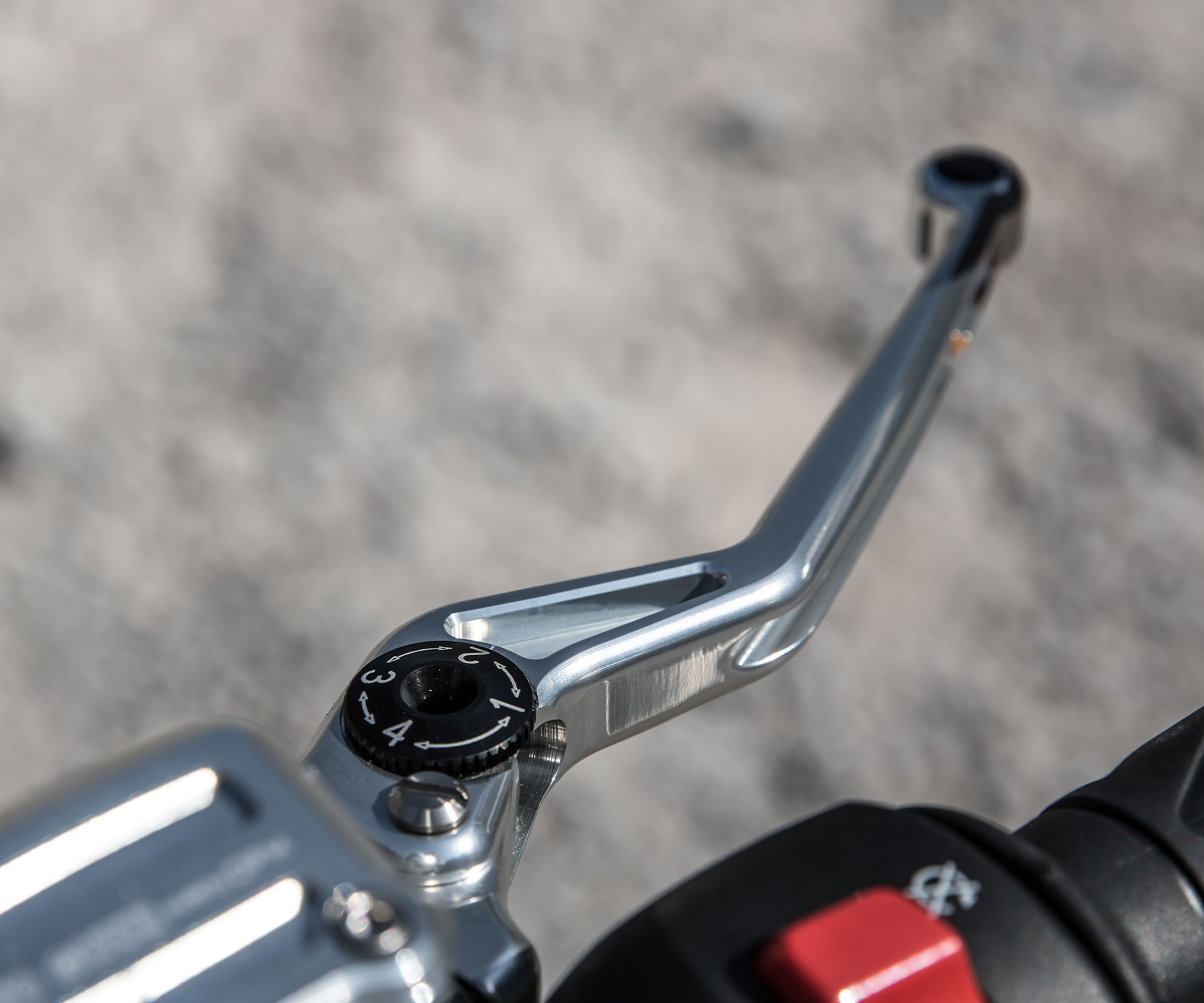 Levier de frein, aluminium, droite pour Moto Guzzi V7 III / V7 850