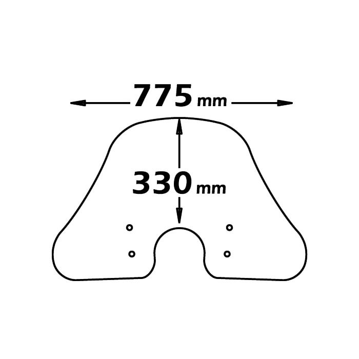 Pare-brise été clair pour Vespa LX - Isotta